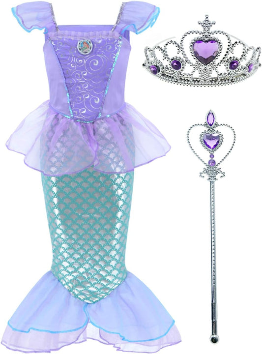 Little Mermaid Ariel Costume for Girls Dress Up