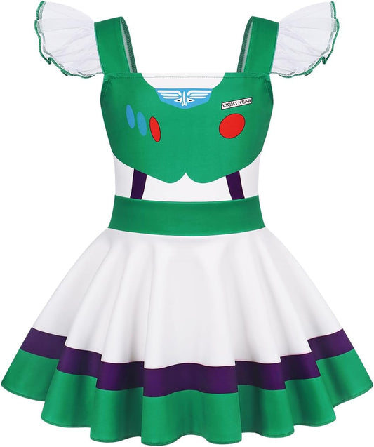 Girls Princess Dress Up Halloween Cosplay Outfits Christmas Birthday Gifts