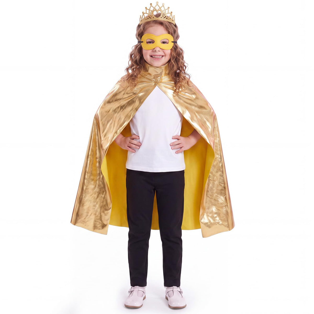 Skicuff 2pcs Halloween Kids Cape and Mask for Hero Party