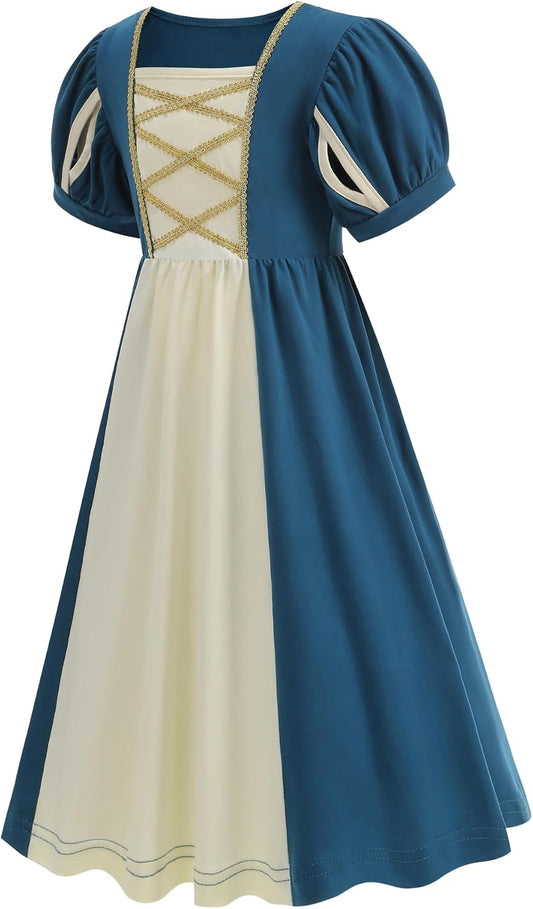 Girls Princess Dress Costume Halloween Cosplay Outfits Birthday Party Dress Up Clothes