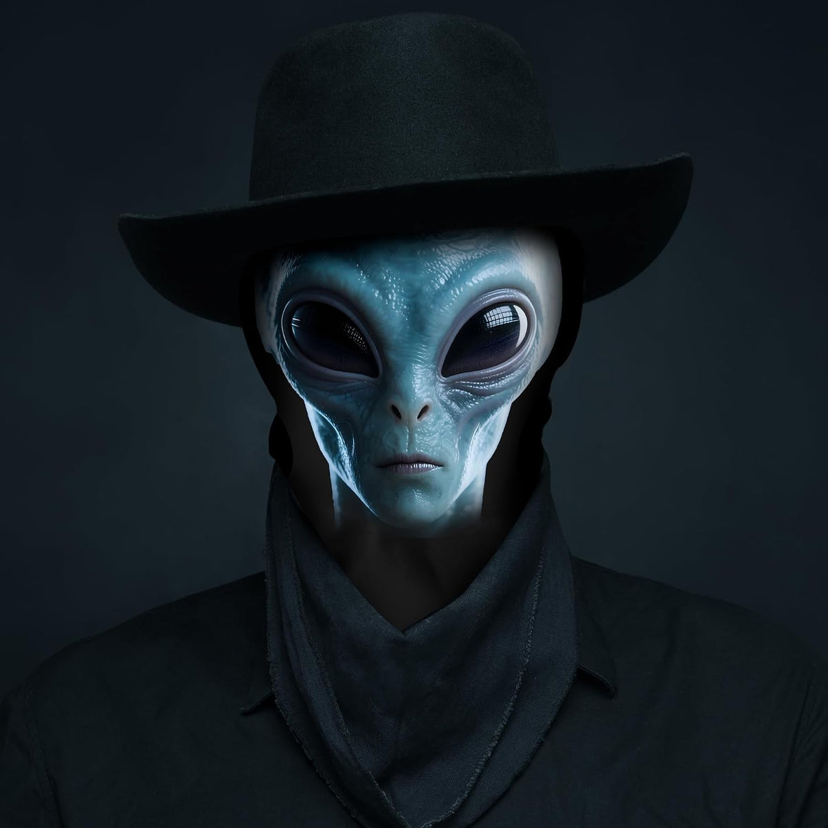 Alien Head Mask Print Spandex Veil Headscarf for Costume Parties & Dress Up