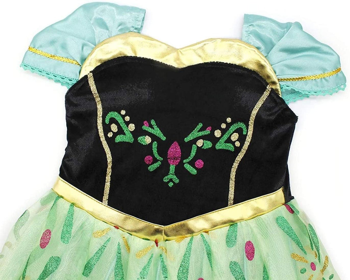 Green Girls Cosplay Dance Dress Princess Costume