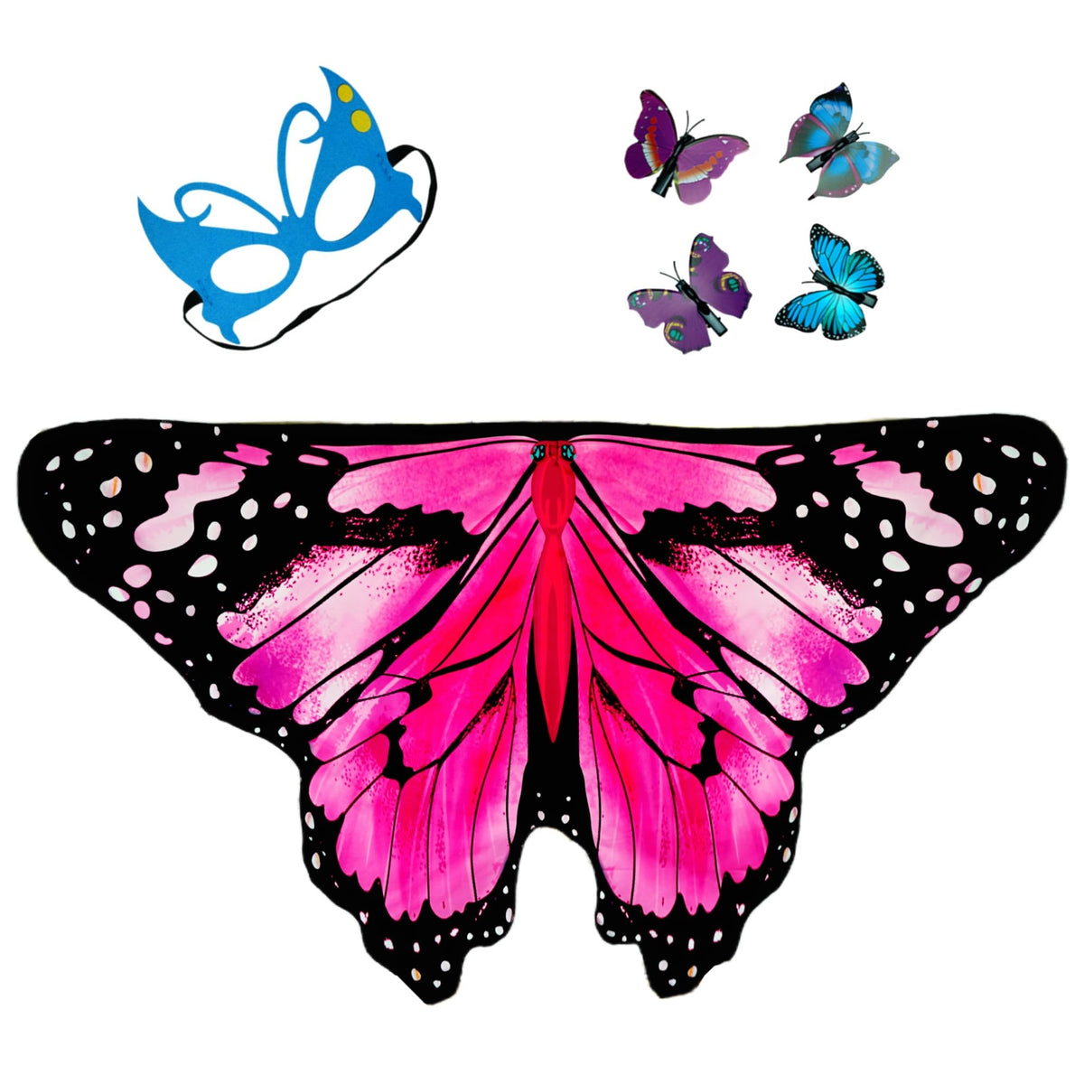 Niurui Kids Fairy Butterfly Wings Costume for Girls Halloween Toddler Dress Up Play Costumes Christmas Party Favors Gifts