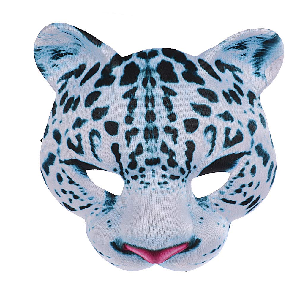 NewL Halloween 3D Animal Half Face Mask Masquerade for Women and Men