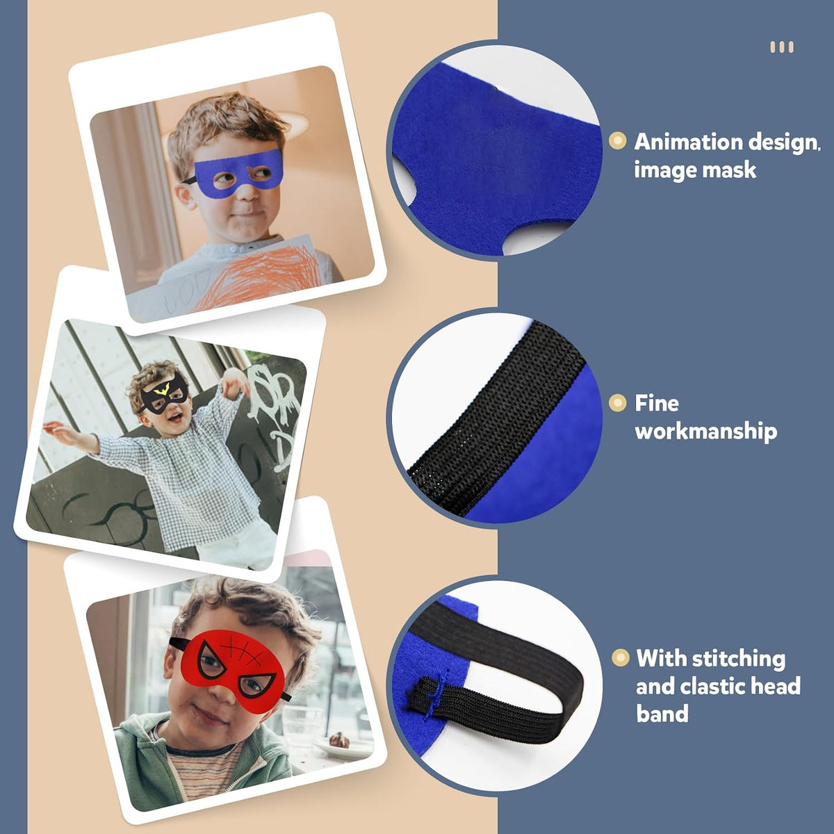 Kids Capes and Masks Boys Girls Costumes for Halloween Christmas Cosplay Dress Up