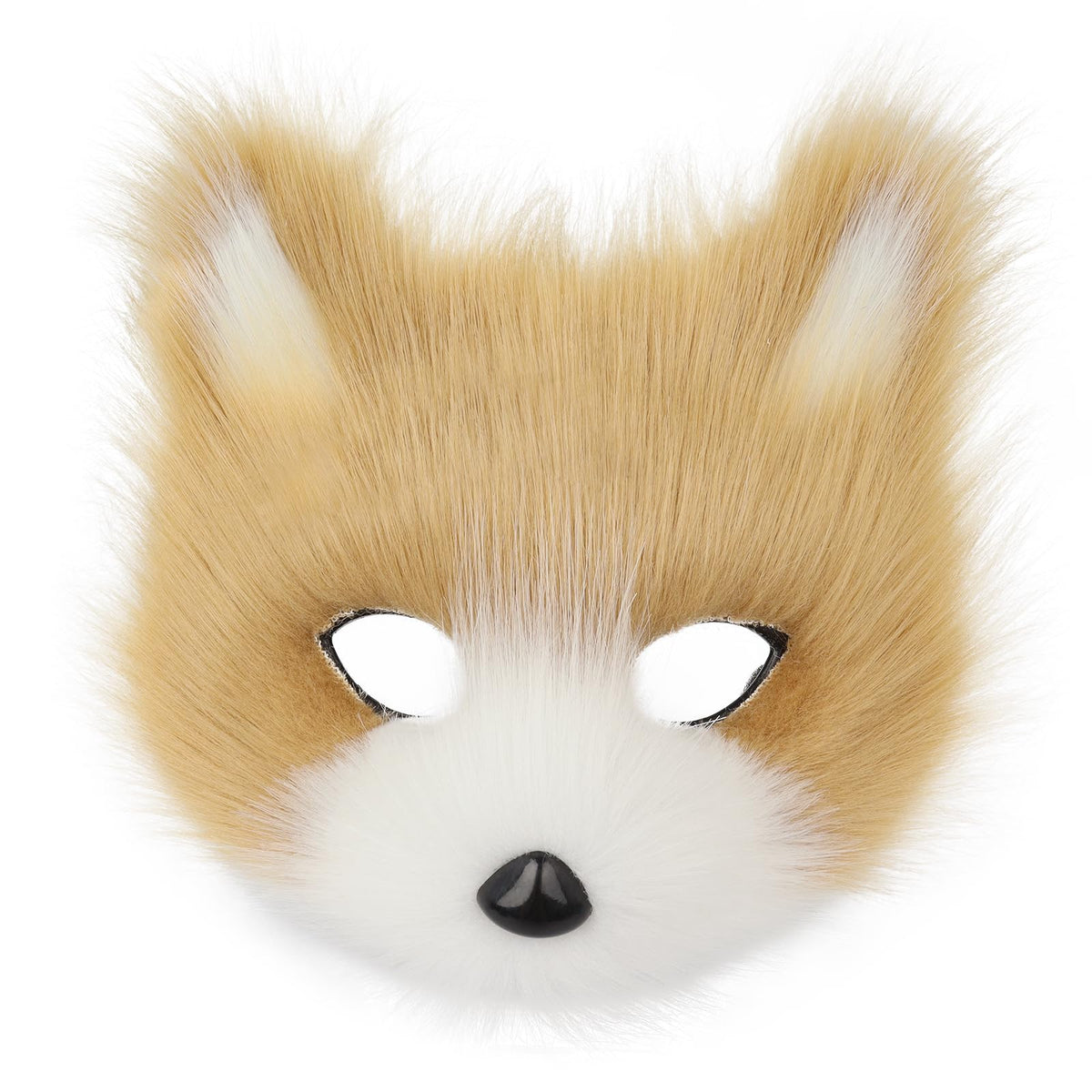 Animal Fox Wolf Mask Halloween Party Cosplay Costumes Props Plush Cat Half Face Masks Carnival Christmas Masquerade