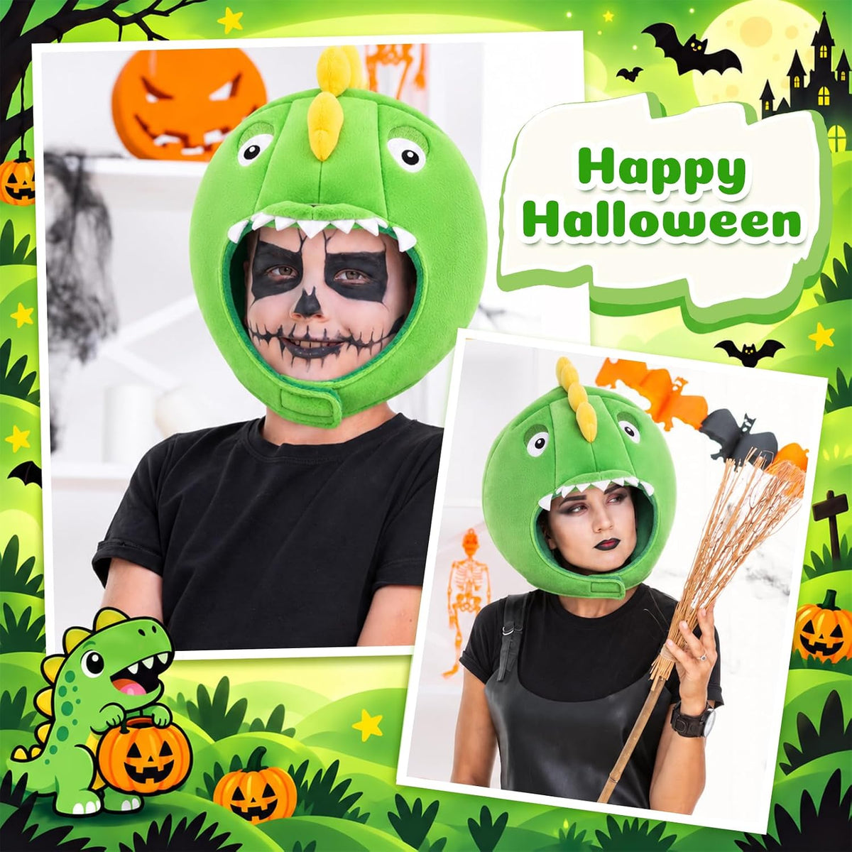 Funny Animal Hat,Plush Costume Hat Mask for Halloween & Party