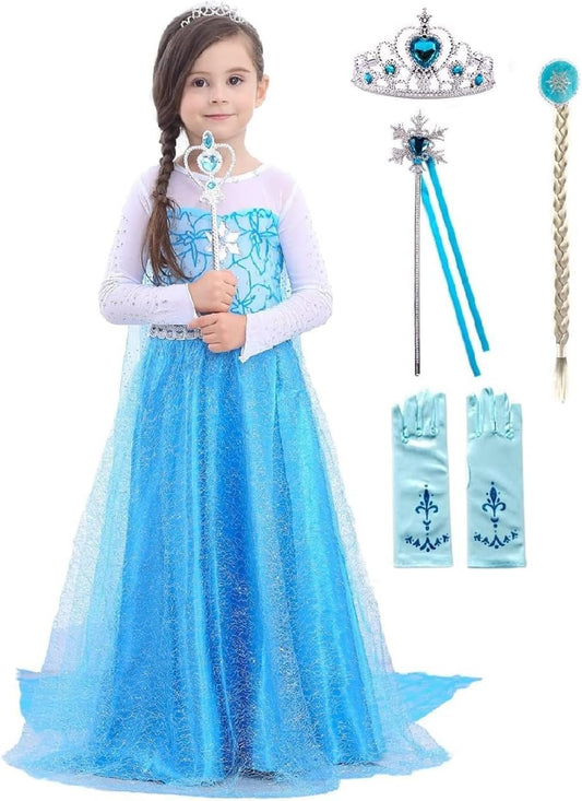 Princess Costume Princess Dresses for Girls Dress up Fancy Halloween Christmas for Toddler