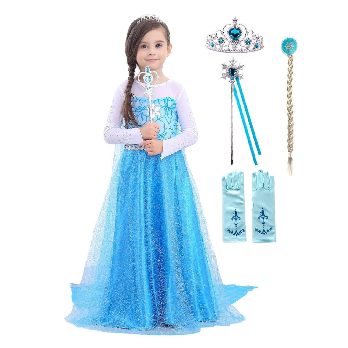 Princess Costume Princess Dresses for Girls Dress up Fancy Halloween Christmas for Toddler