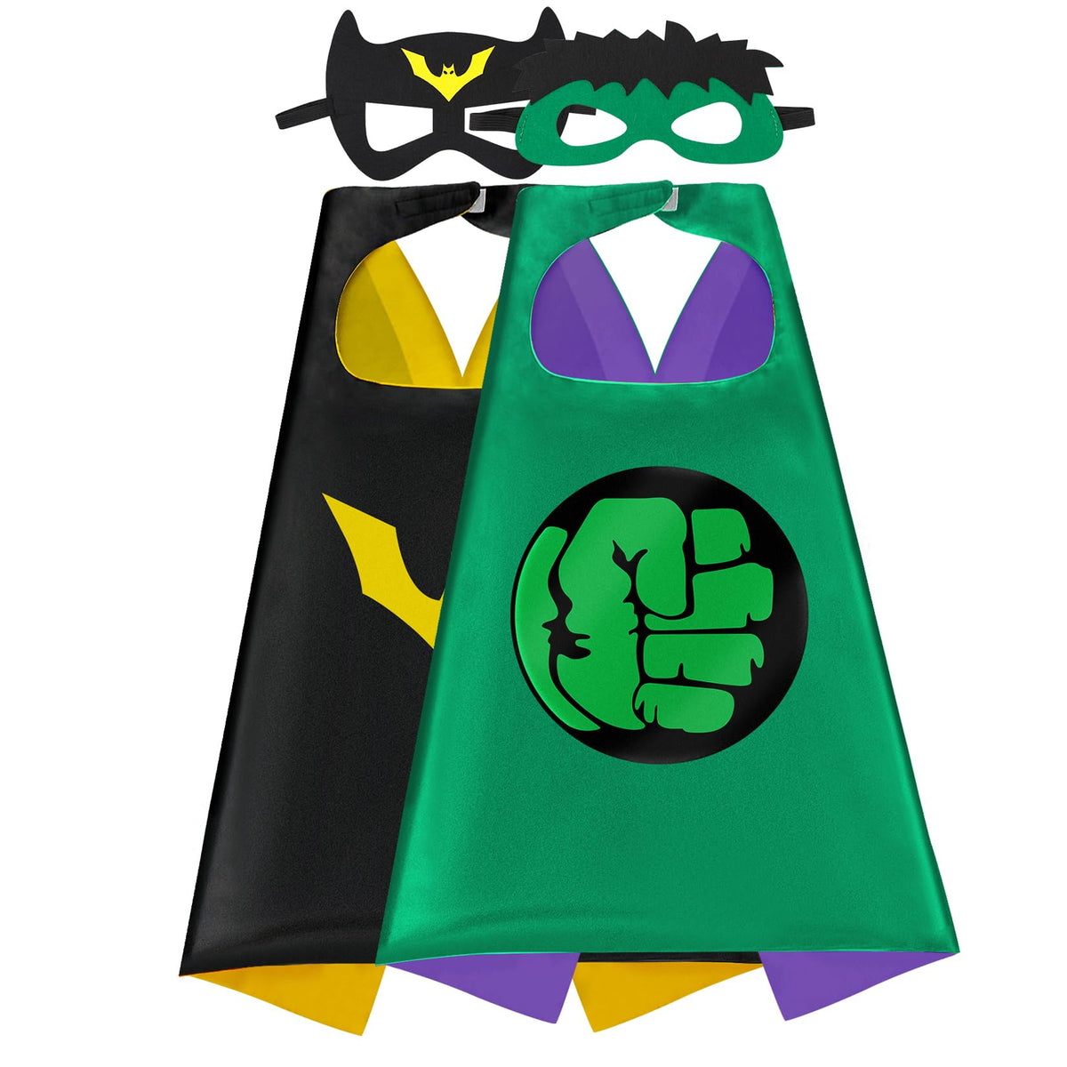 Kids Dress Up Capes and Masks Set, Kids Costume for Party Favor