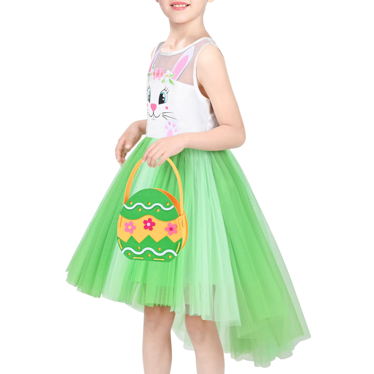 Sunny Fashion Girls Dress Unicorn Rainbow Tulle Unicorn Headband Party Size 4-10