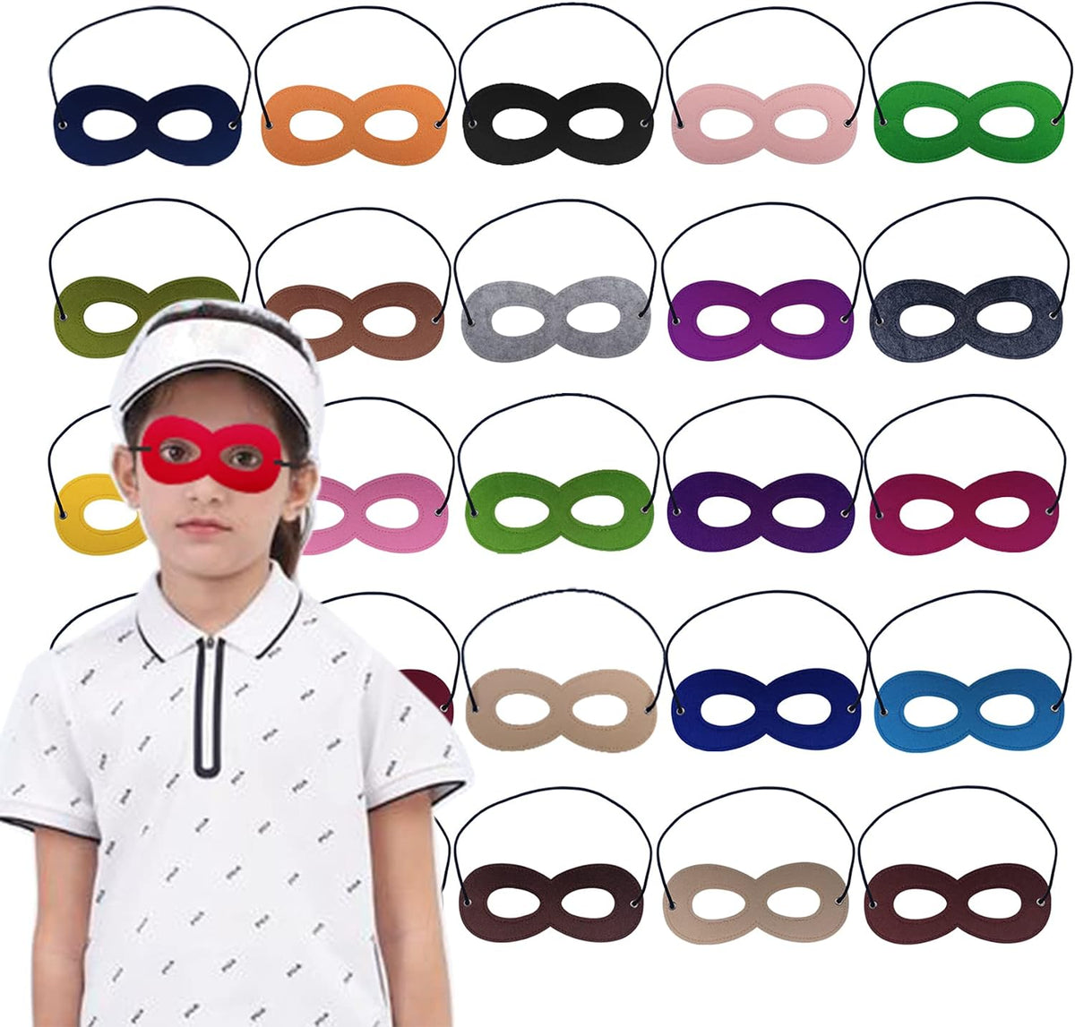 Superhero Masks for Kids,Party Cosplay Dress Up Superhero Eye Masks(25 Pieces)