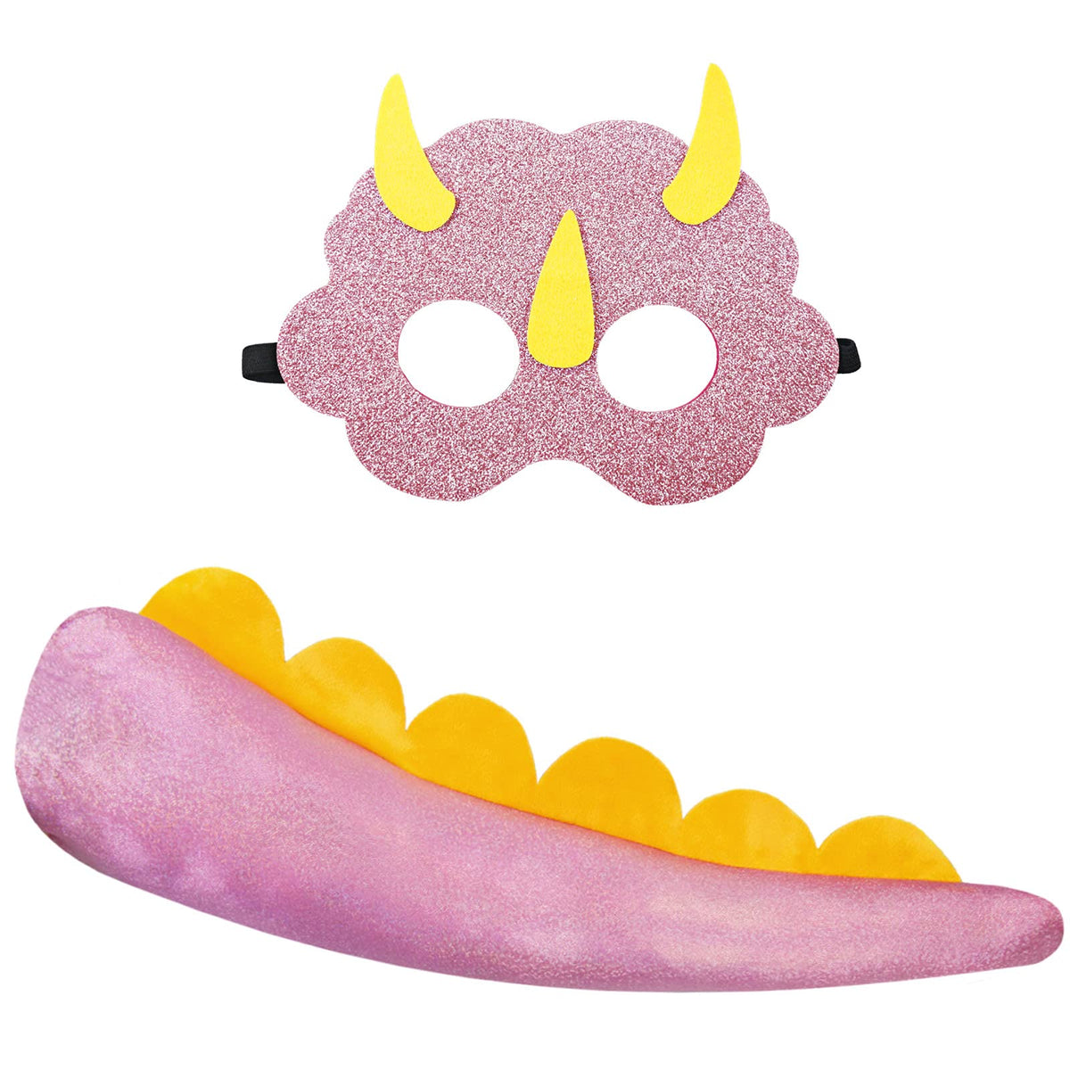 iROLEWIN Dinosaur Dinosaur Tail Costume for Kids and Mask as Boys Dress Up