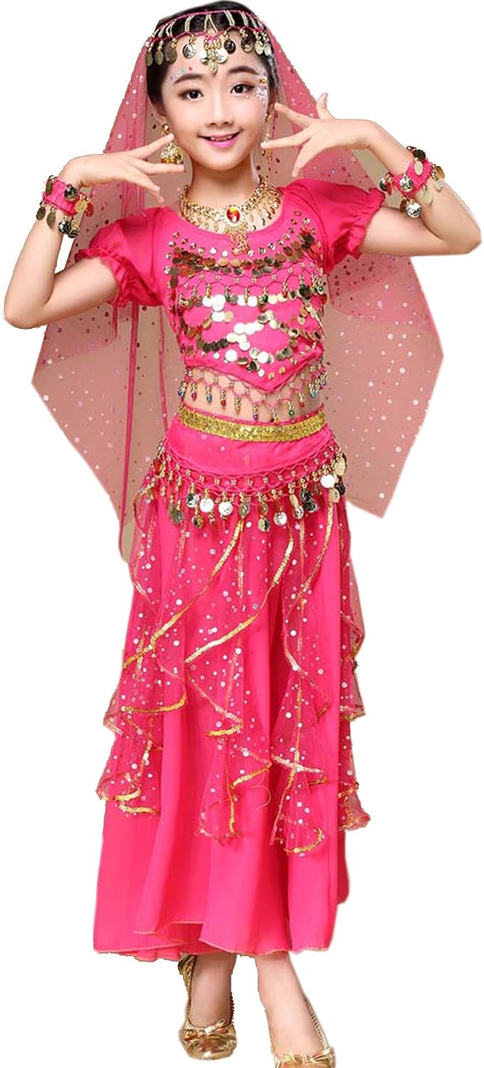 Astage Girl Belly Dance Sequin Indian Dance Costume Halloween Wear Carnival Sets