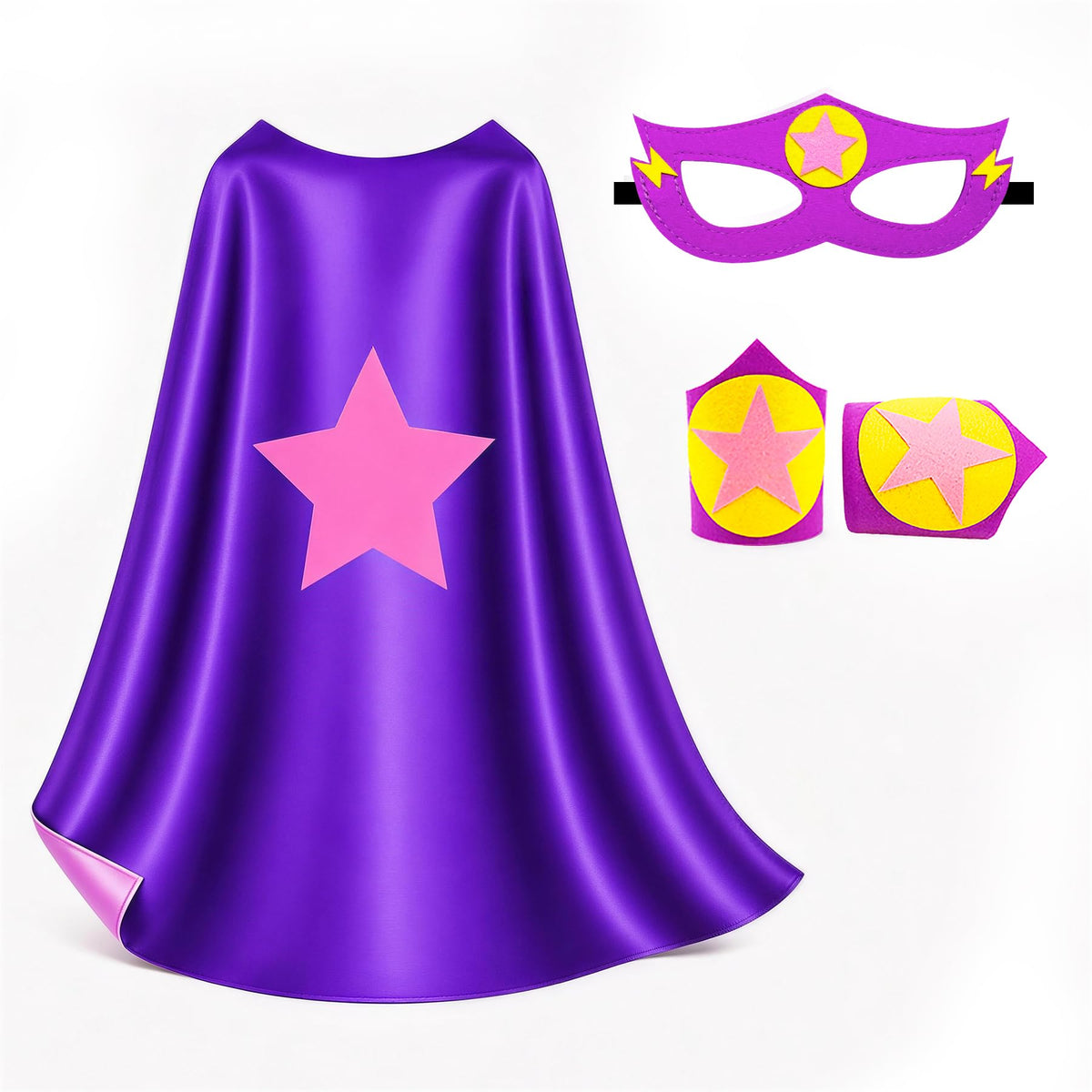iROLEWIN Kids-Superhero-Cape and Mask for Boys-Girls Super-Hero-Costumes