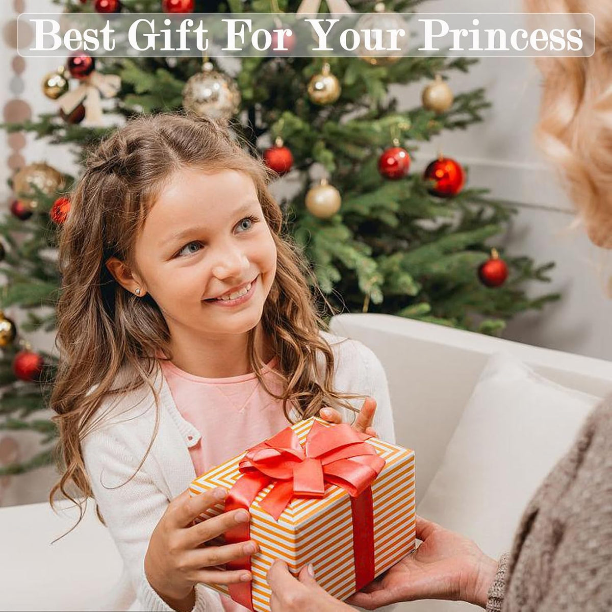 4Pcs Princess Dress Up Accessories for Princess Costume Crown Wand Gift for Girls Christmas Party Halloween Cosplay