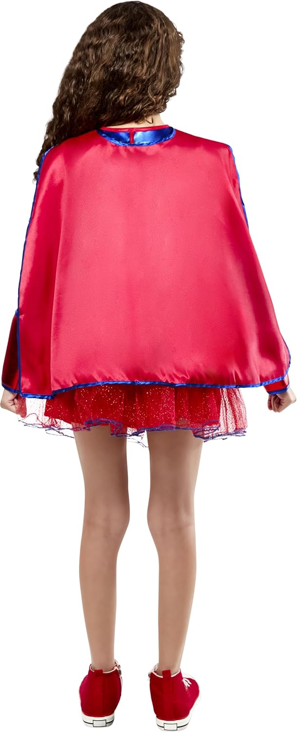 Rubies at Party City DC Comics Superheroes: Supergirl Costume Dress for Kids, Girl's Medium