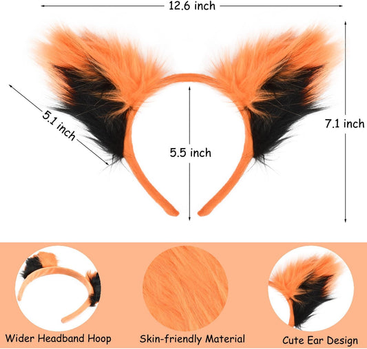 3 PCS Raccoon Costume Accessory Set, Halloween Theme Party Dress-up