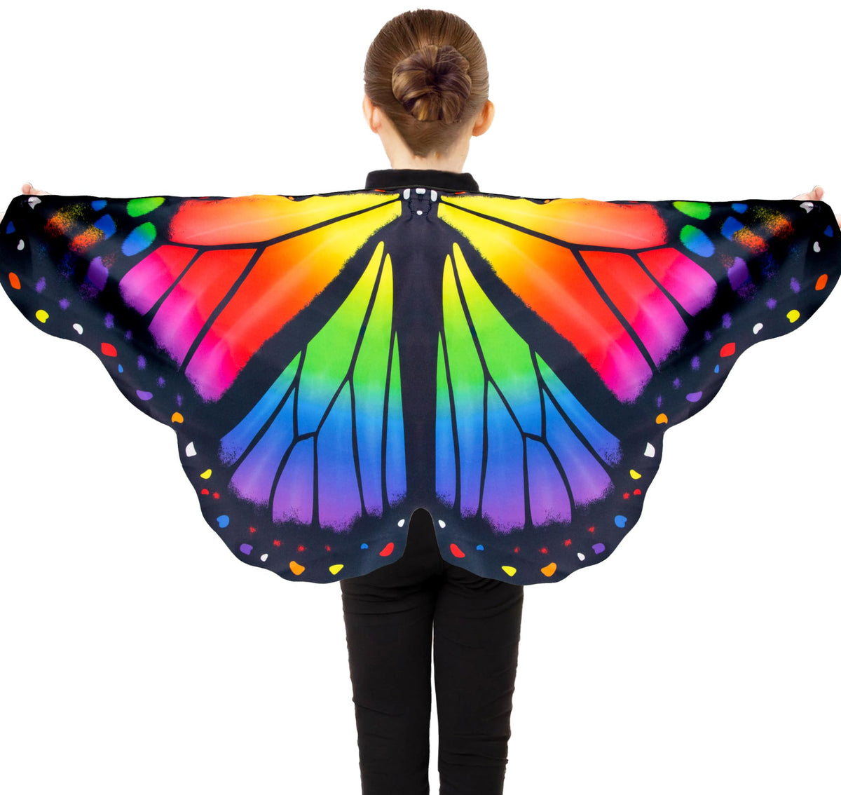 D.Q.Z Toddler-Kids Butterfly Wings Cape for Girls, 3T-6T Halloween Costume