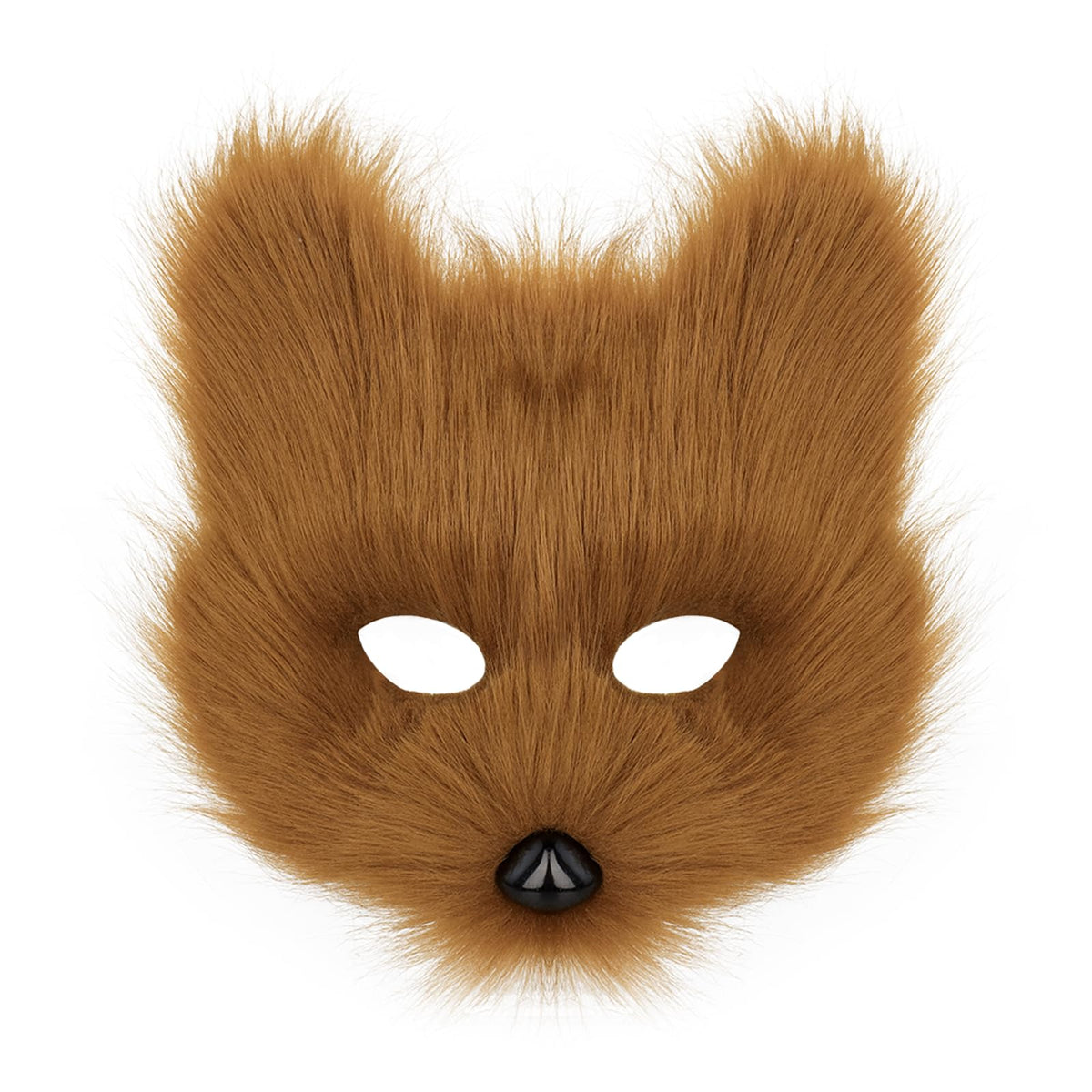 Animal Fox Wolf Mask Halloween Party Cosplay Costumes Props Plush Cat Half Face Masks Carnival Christmas Masquerade