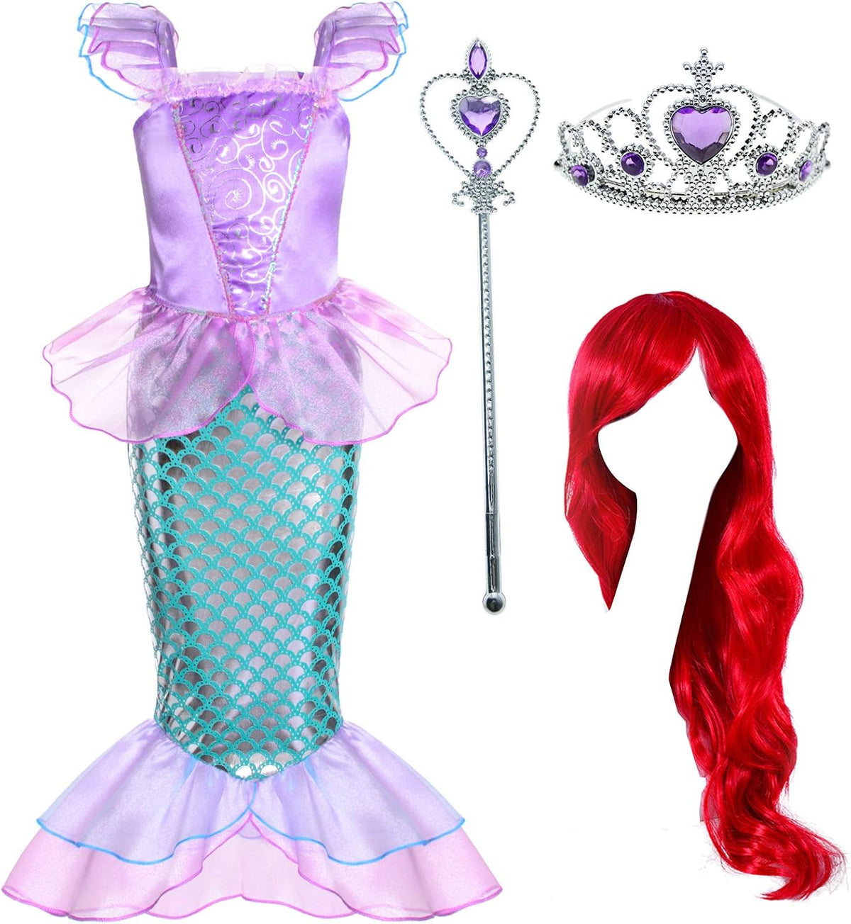 Joy Join Little Mermaid Costume for Girls Dress Up