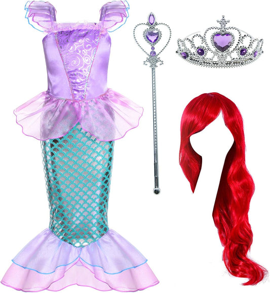 Joy Join Little Mermaid Costume for Girls Dress Up
