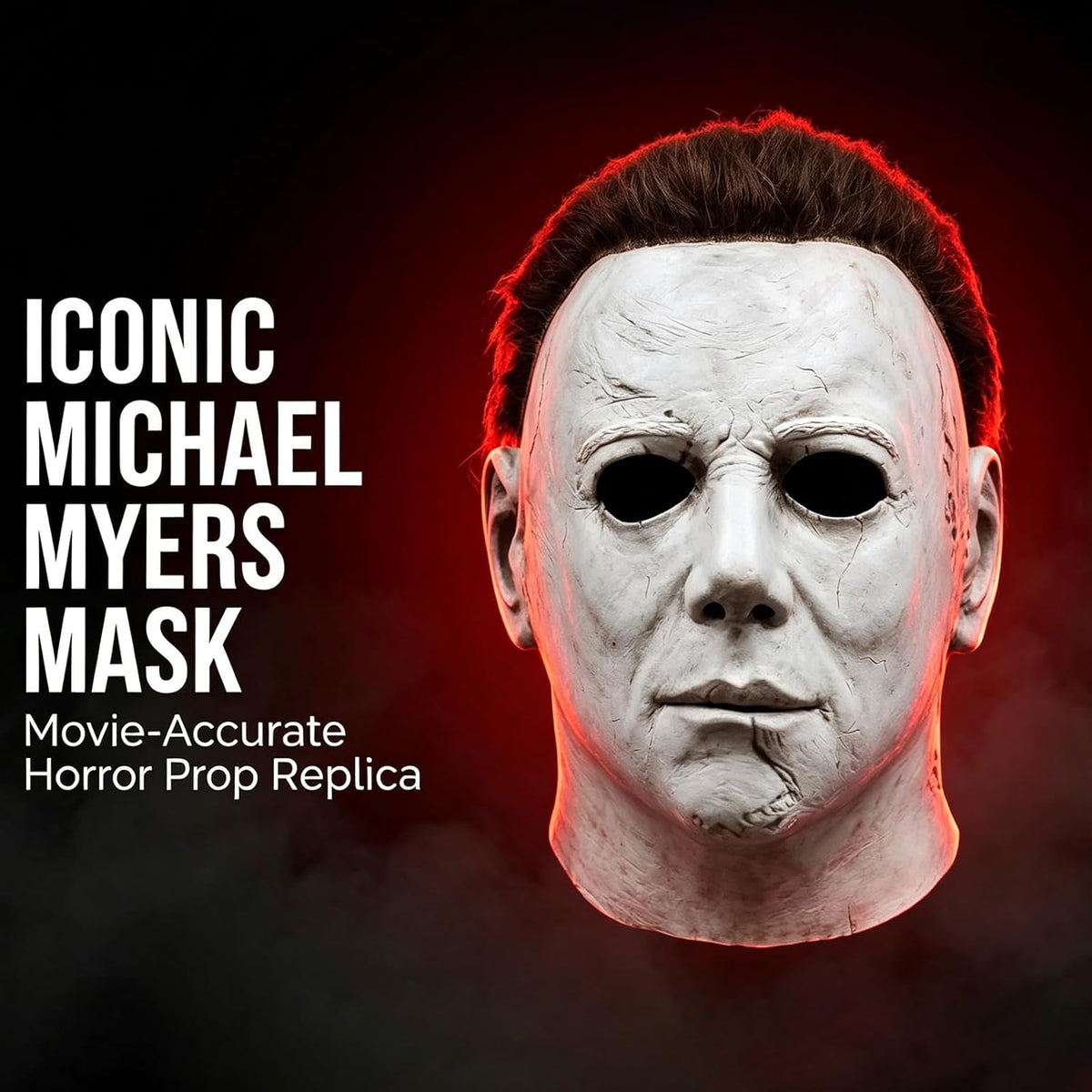 Michael Myers Full Head Latex Mask for Halloween Costume Party