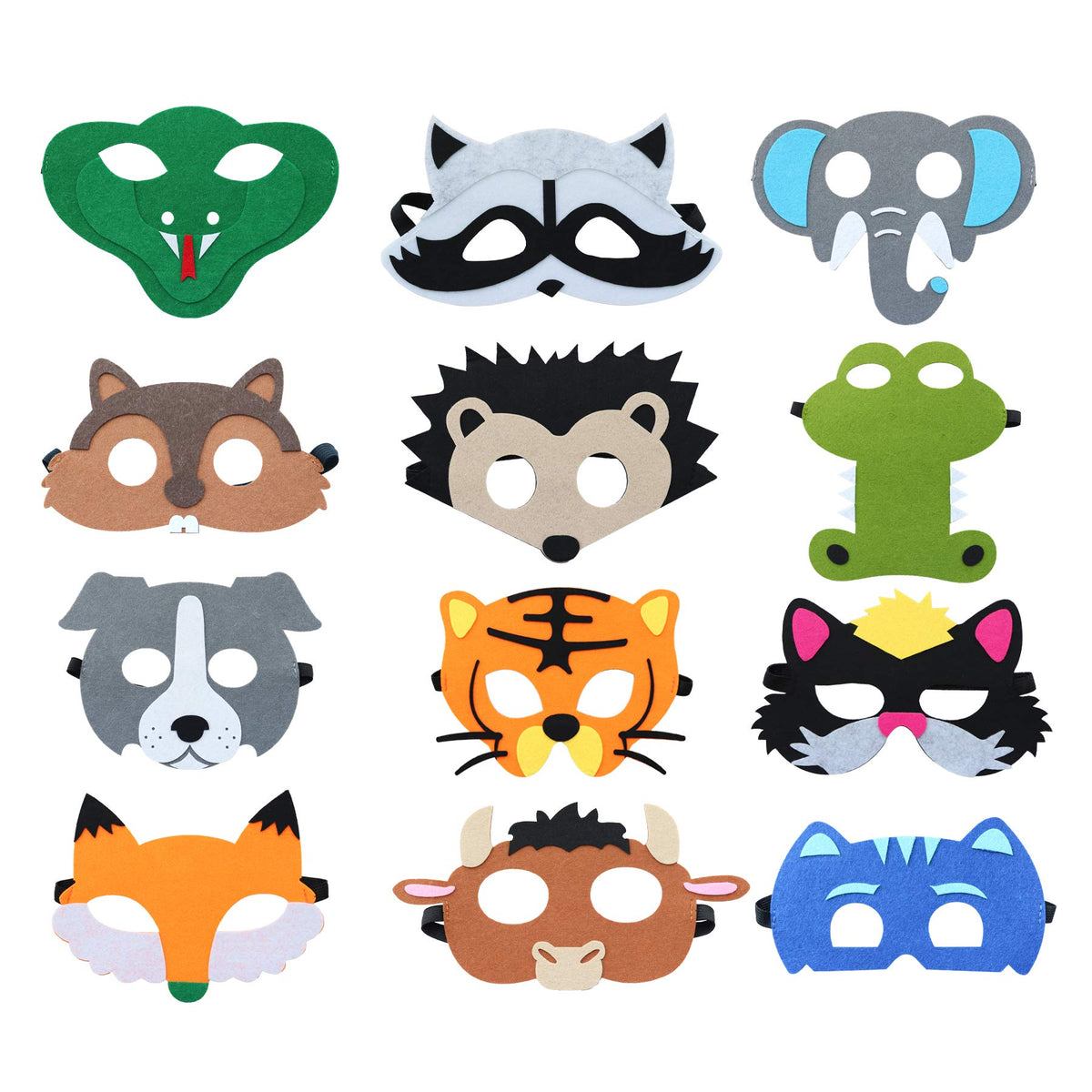 Felt Masks for Kids Party Masks Birthday Masquerade Supplies Decorations Halloween Masks