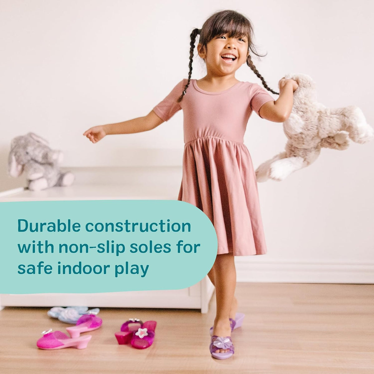 Melissa & Doug Step In Style 4-Pair Dress-Up Shoes Play Set