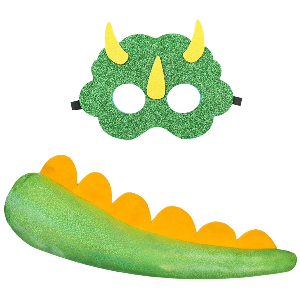 iROLEWIN Dinosaur Dinosaur Tail Costume for Kids and Mask as Boys Dress Up