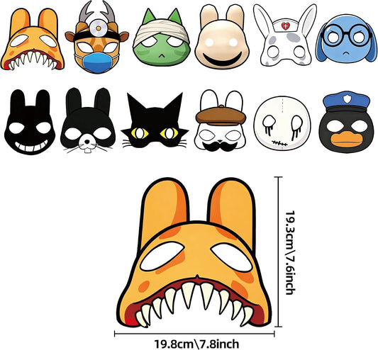 Animal Hospital 12Pcs Birthday Party Masks Supplies Halloween Christmas Birthday Party Favors