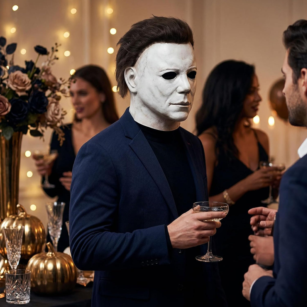 Michael Myers Full Head Latex Mask for Halloween Costume Party