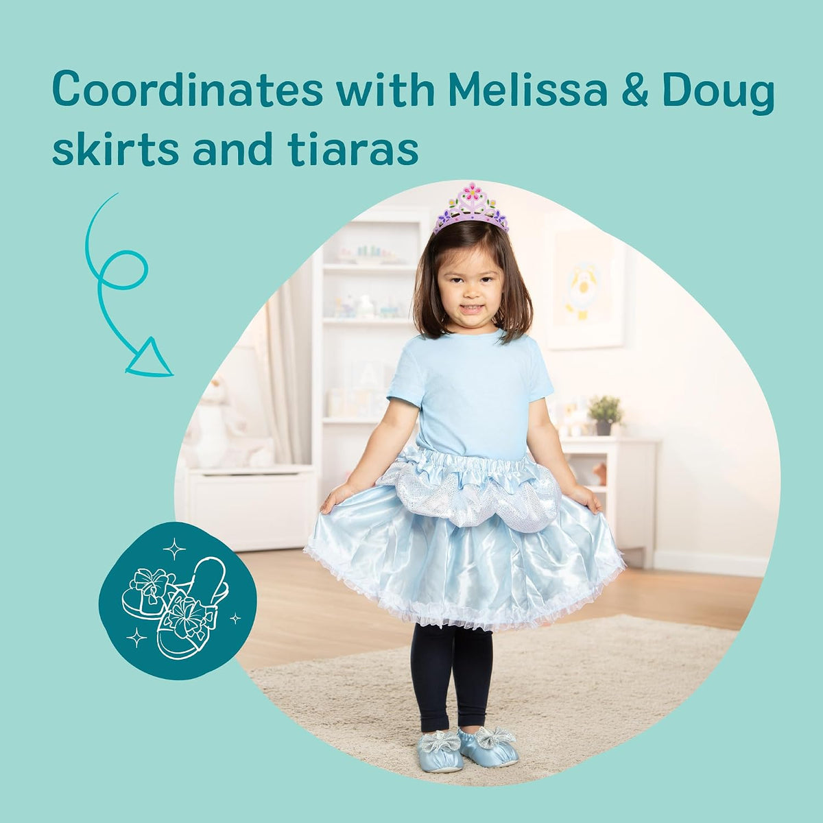 Melissa & Doug Step In Style 4-Pair Dress-Up Shoes Play Set