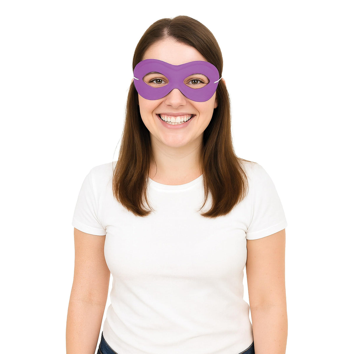 Beistle Pink Fabric Hero Masks.