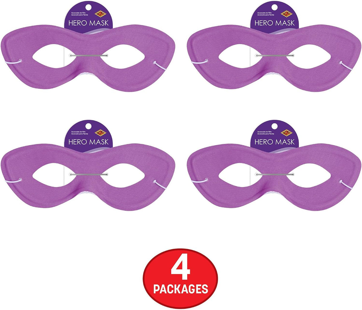 Beistle Pink Fabric Hero Masks.