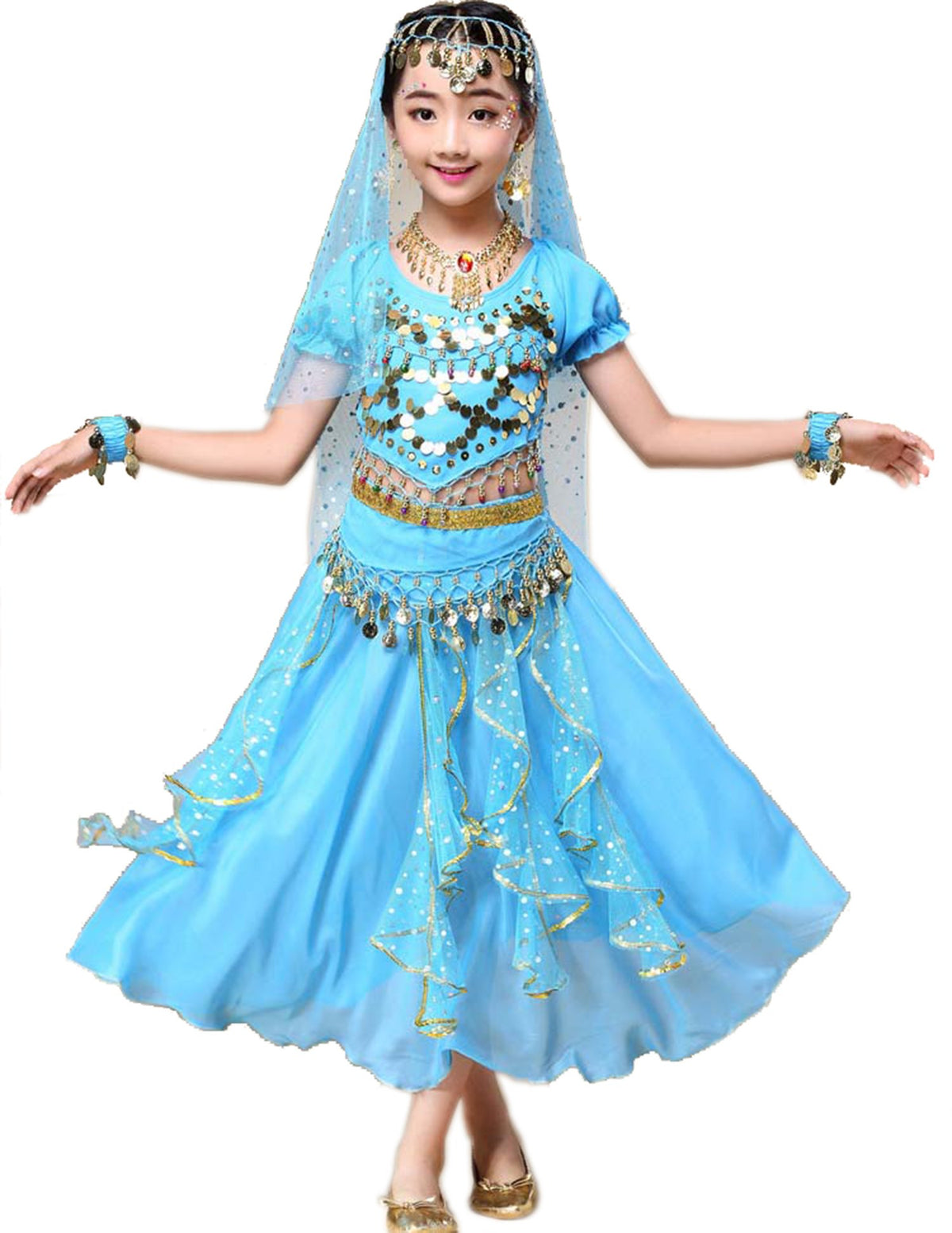Astage Girl Belly Dance Sequin Indian Dance Costume Halloween Wear Carnival Sets