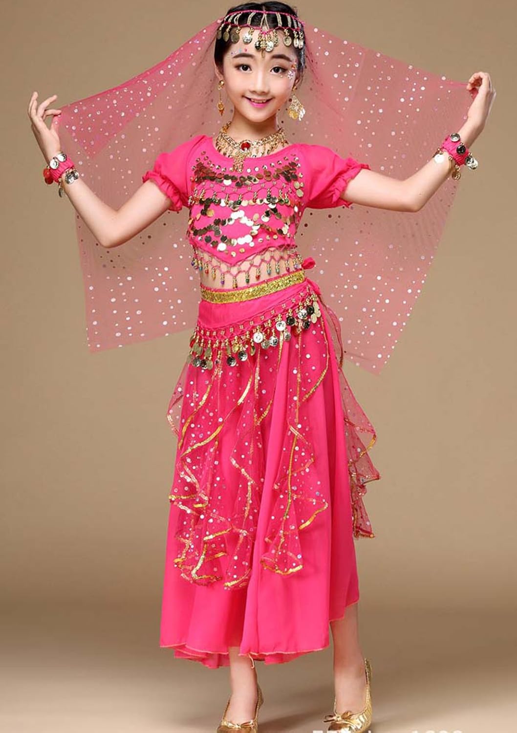 Astage Girl Belly Dance Sequin Indian Dance Costume Halloween Wear Carnival Sets