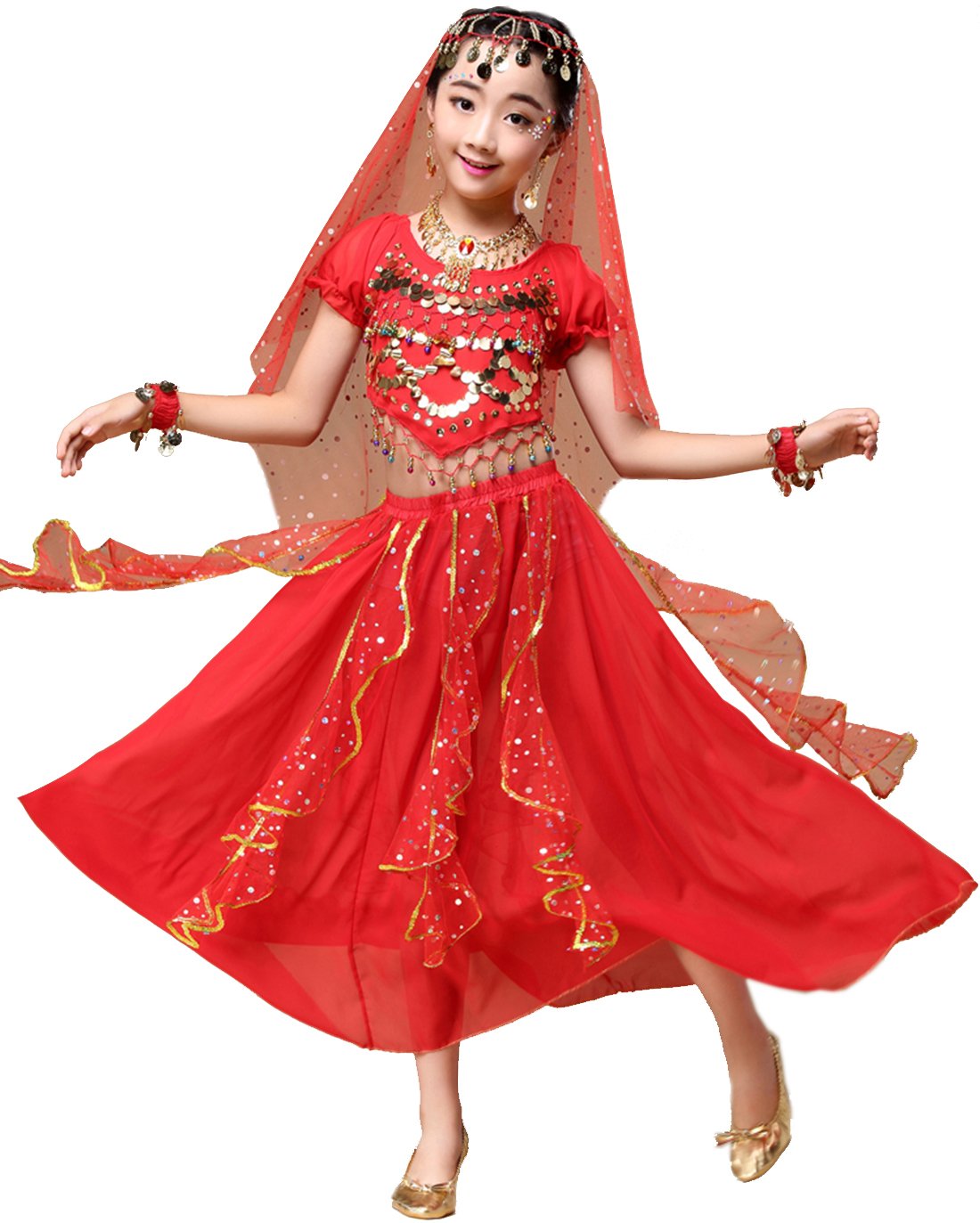 Astage Girl Belly Dance Sequin Indian Dance Costume Halloween Wear Carnival Sets