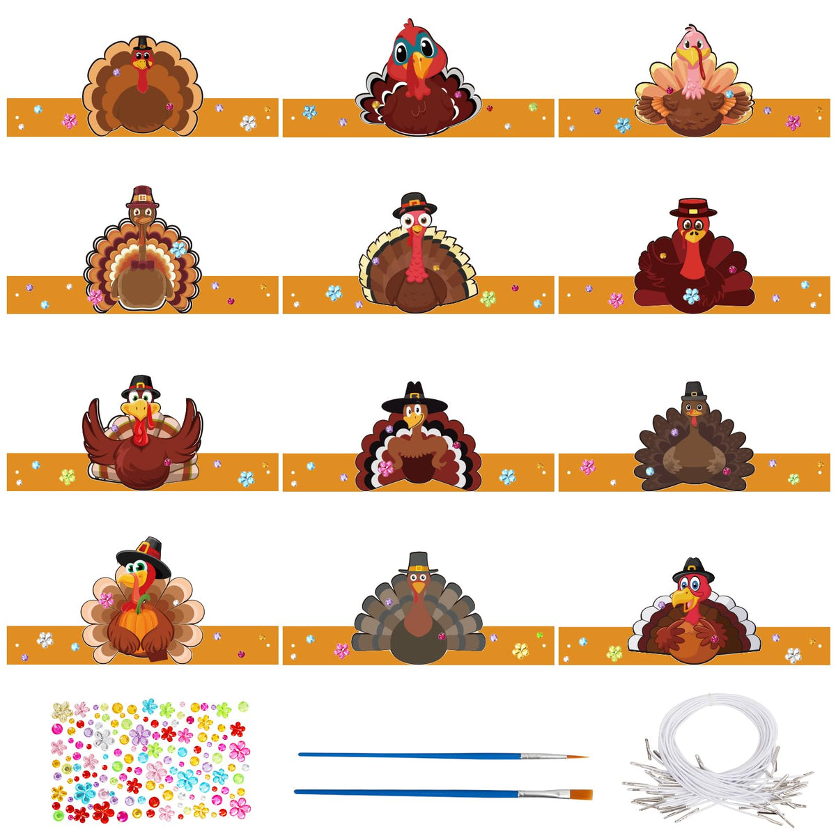 24 Pcs Halloween Monster Crafts for Kids DIY Coloring Masks School