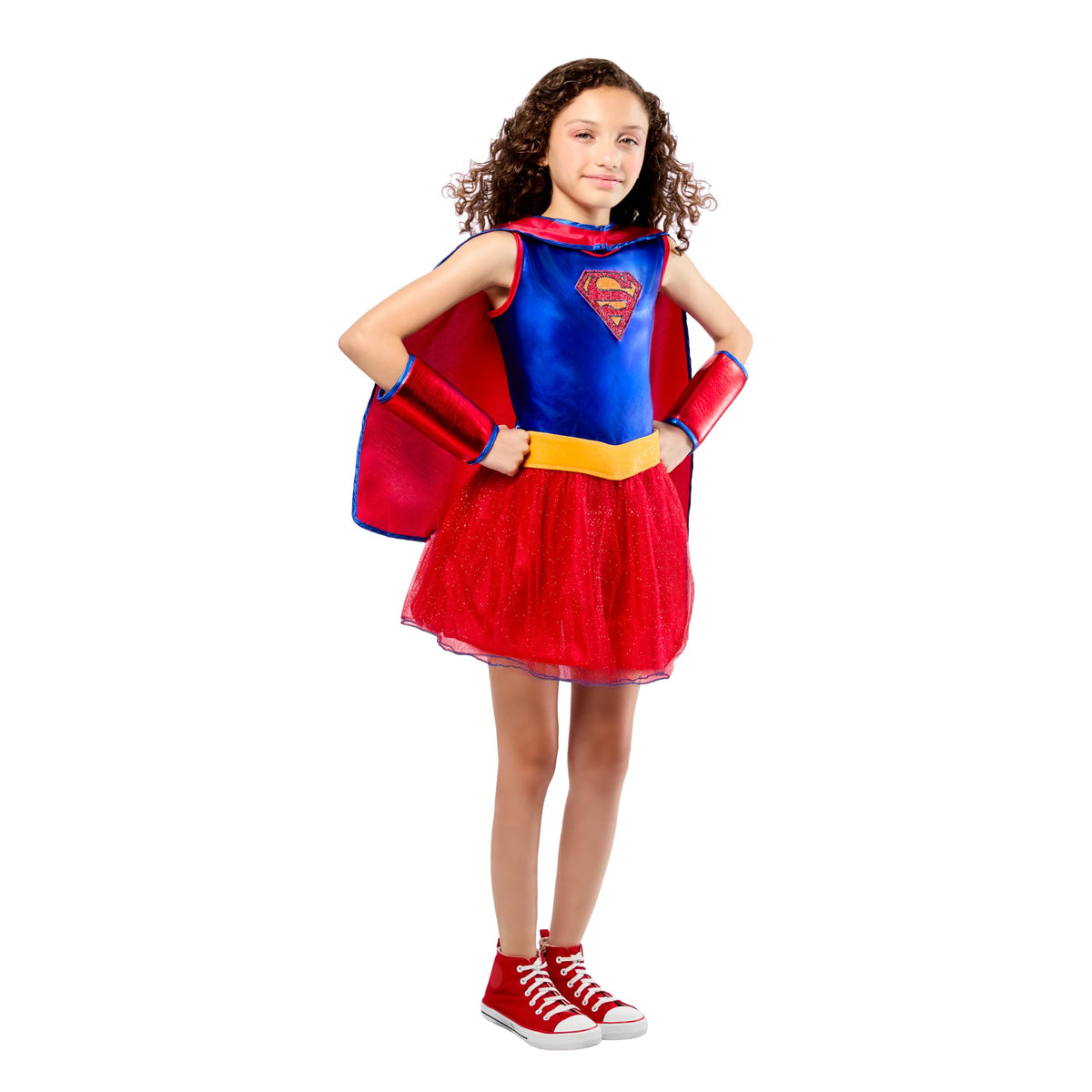 Rubies at Party City DC Comics Superheroes: Supergirl Costume Dress for Kids, Girl's Medium