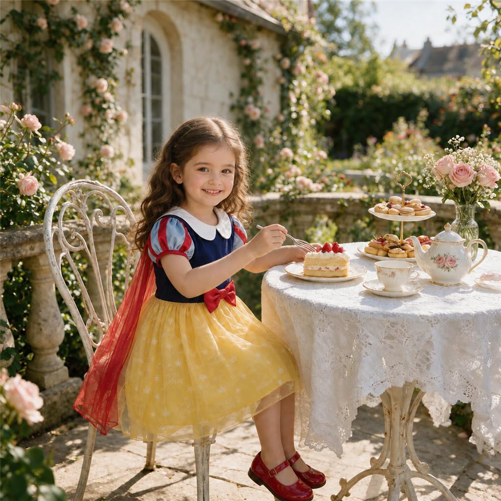 Dressy Daisy Princess Dress Up Clothes Halloween Fancy Party Tulle Skirt Summer Outfit for Baby & Toddler Girls