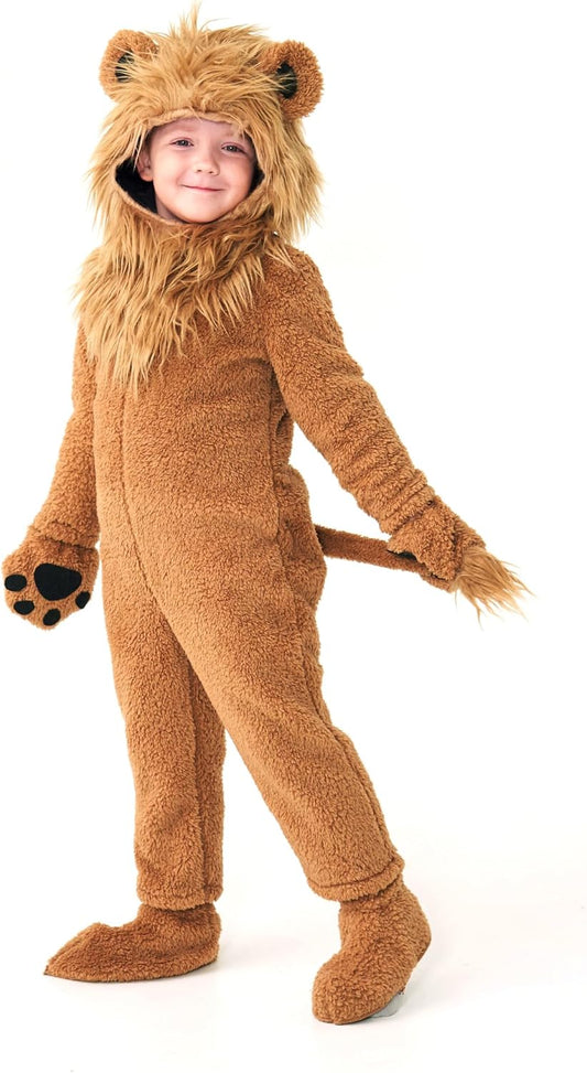 Kids Lion Costume,Boys Lion Onesie Halloween Animal Costume