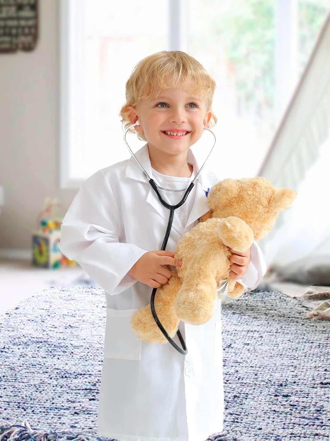 Liberry Doctor Kit for Toddlers 3 4 5 6 Years Old, White