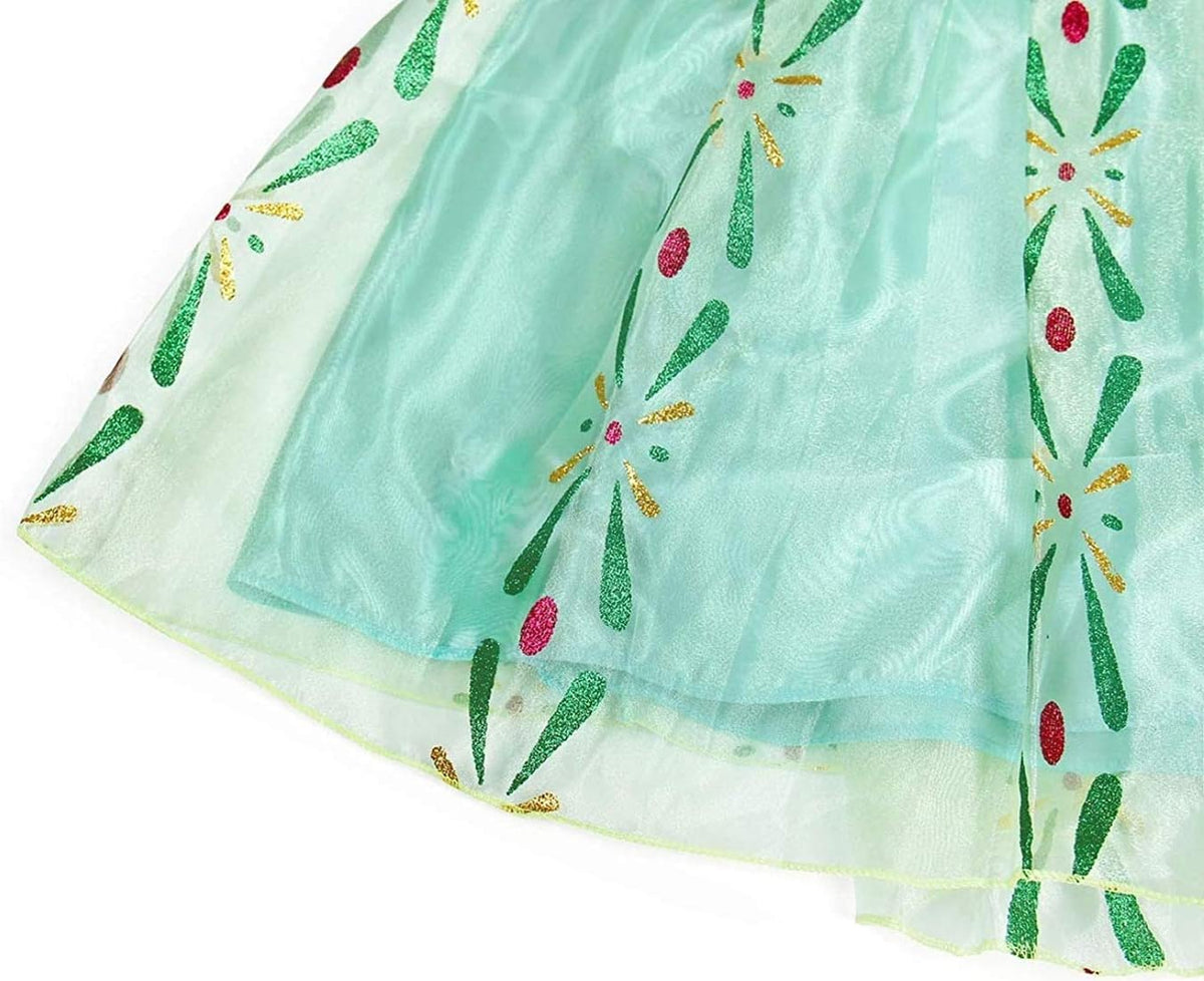 Green Girls Cosplay Dance Dress Princess Costume