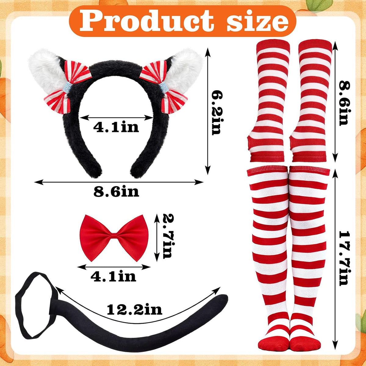 BleSky Black Cat Tutu Costumes Cat Ears Headband and Tail Set for Book Week Halloween Animal Party Cosplay Costumes