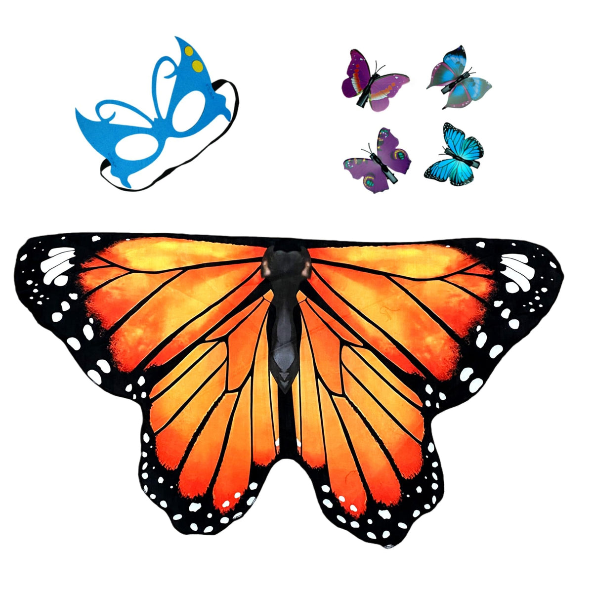 Niurui Kids Fairy Butterfly Wings Costume for Girls Halloween Toddler Dress Up Play Costumes Christmas Party Favors Gifts