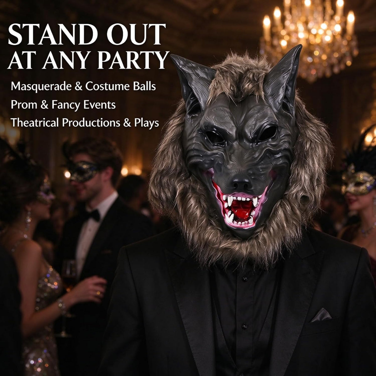 Holloween Horror Mask Party Cosplay Costume Werewolf Dress Up Mask