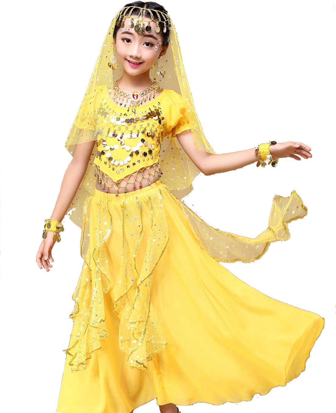 Astage Girl Belly Dance Sequin Indian Dance Costume Halloween Wear Carnival Sets