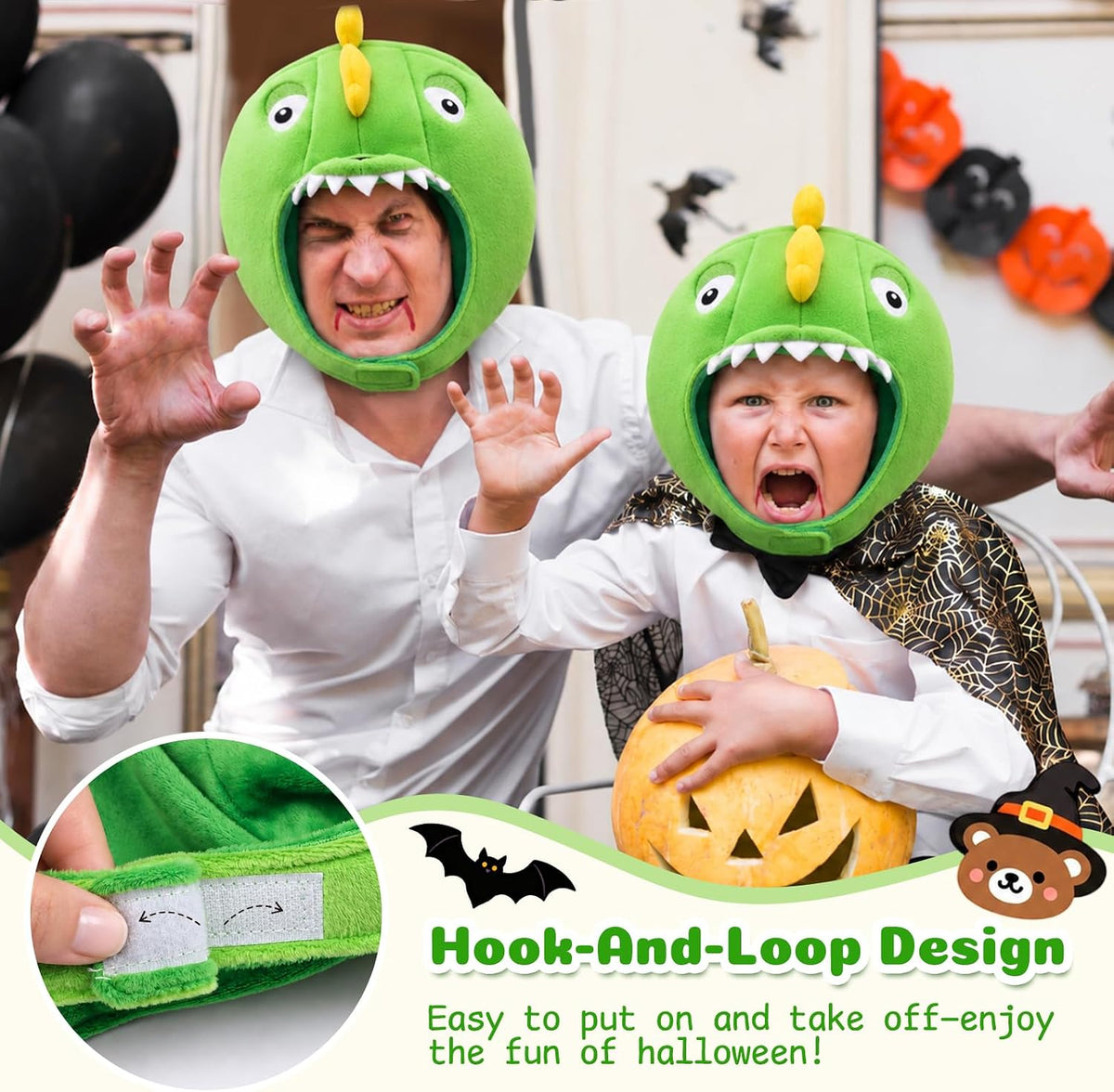 Funny Animal Hat,Plush Costume Hat Mask for Halloween & Party