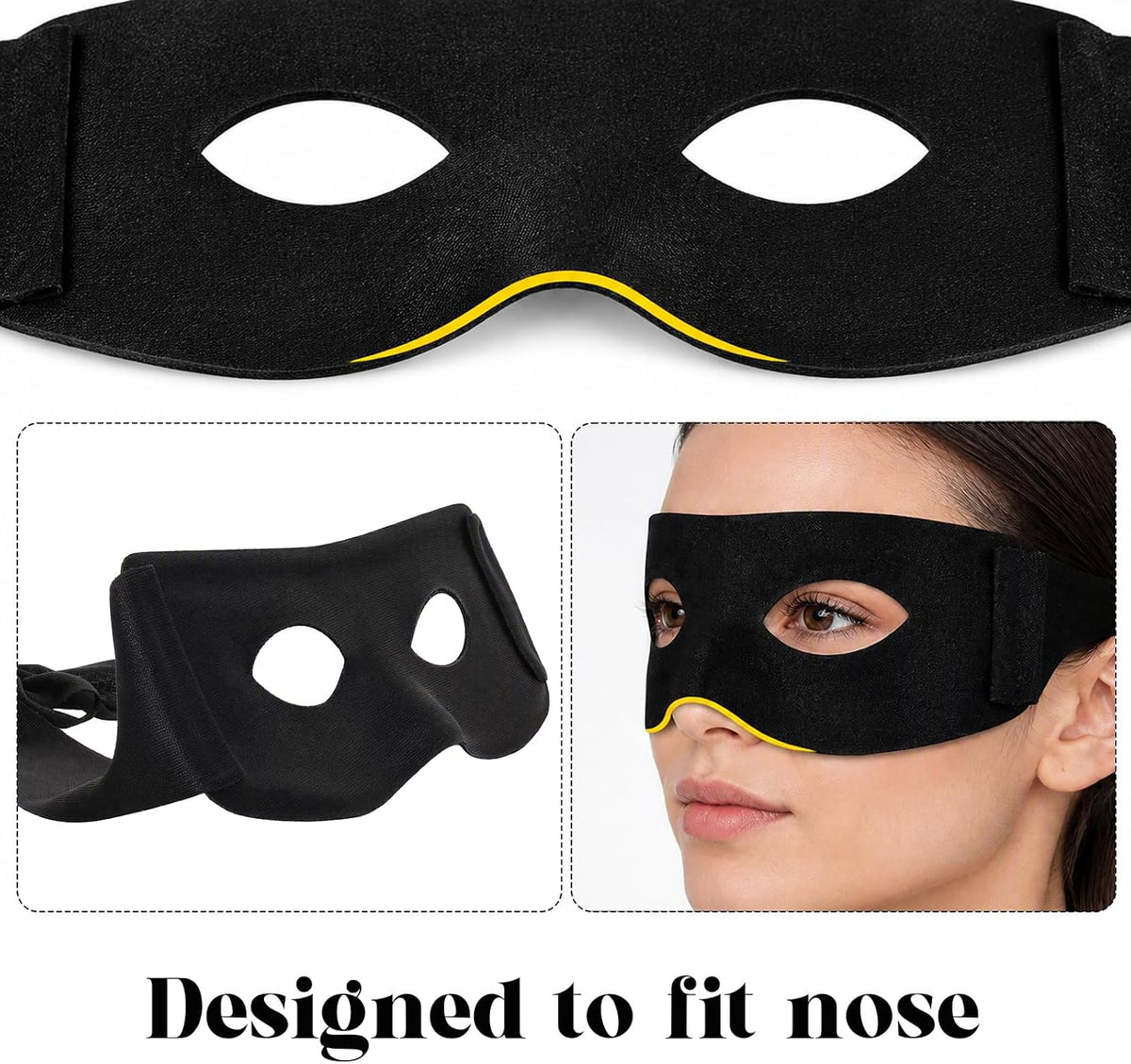 Yookat Black Eye Mask Masquerade Bandit Mask Halloween Costume Accessories